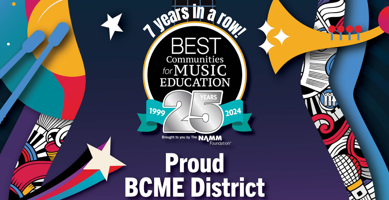 2024 Best Communities for Music Education 6 years in a row